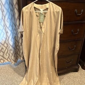 H&M Khaki Kaftan Dress XL NEW WITH TAGS!!